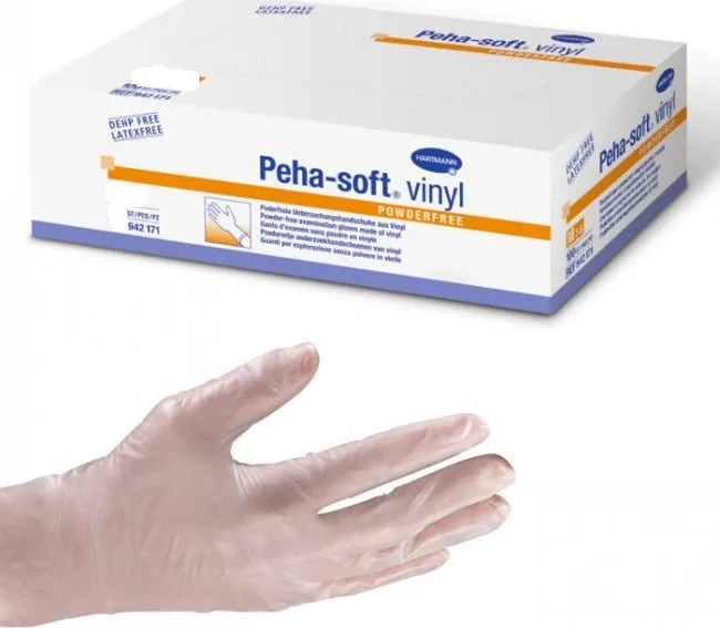 Γάντια Peha-soft Vinyl  Χ.Π. 100τμχ Medium REF:942171 Hartmann
