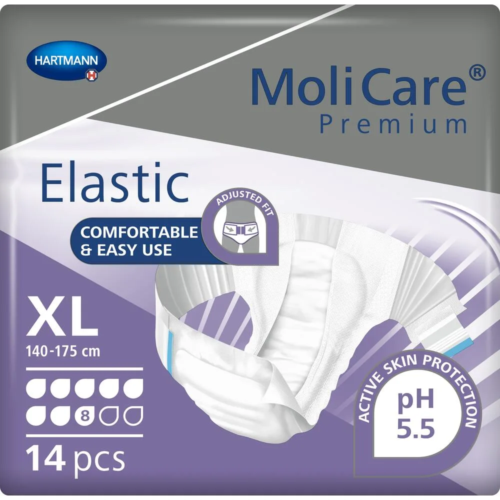 MoliCare Premium Slip Elastic Πάνες Ακράτειας Νύχτας Xlarge 8 Σταγόνων 14τμχ REF:165474 Hartmann