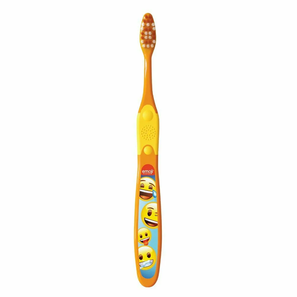 Elgydium Junior Emoji Παιδική Οδοντόβουρτσα Πορτοκαλί για 7-12 Ετών 1 Τεμάχιο