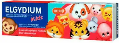 Elgydium Οδοντόκρεμα Emoji 1000 ppm με Γεύση Φράουλα για 3-6 χρονών 50ml