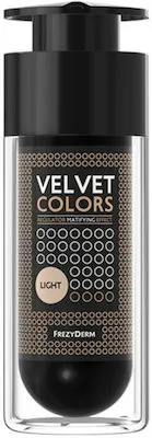 Frezyderm Velvet Colors Regulator Matifying Effect Light 30ml - Make Up Βελούδινης Υφής Ανοικτός Τόνος