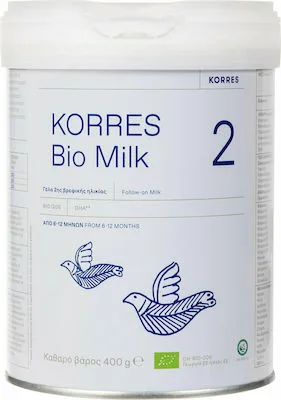 Korres Bio Milk 2 Βιολογικό Αγελαδινό Γάλα για Βρέφη (6-12 Mηνών), 400gr