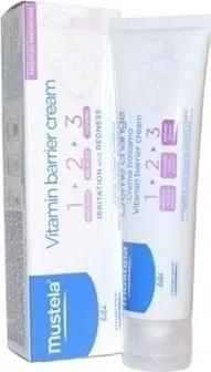 Mustela Bebe Vitamin Barrier Cream 1 2 3 Καθημερινή Κρέμα για την Αλλαγή Πάνας, 50ml