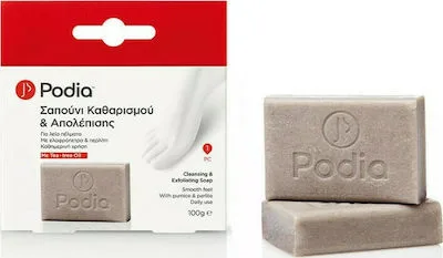 Podia Σαπούνι Απολέπισης για τα Πόδια με Tea Tree Oil 100gr