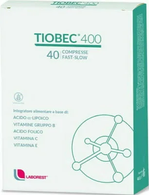 Tiobec 400 Συμπλήρωμα Διατροφής για το Νευρικό Σύστημα, 40 Ταμπλέτες