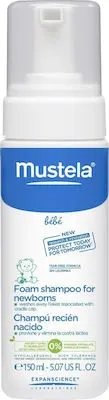 Mustela Foam Shampoo for Newborns-Normal Skin Σαμπουάν σε μορφή αφρού για τη νινίδα 150ml