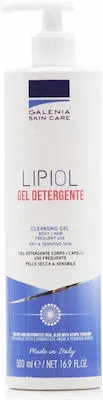 Galenia Lipiol Gel Detergente Cleansing Gel-Τζελ Καθαρισμού για Σώμα & Μαλλιά, 500ml