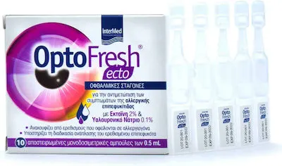 Intermed OptoFresh Ecto Οφθαλμικές Σταγόνες με Υαλουρονικό Οξύ 10x0.5ml