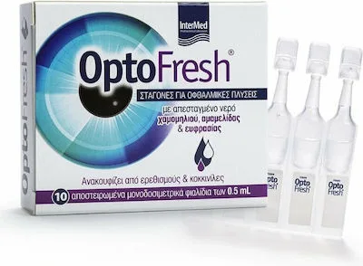 Intermed Optofresh Drops Σταγόνες για Οφθαλμικές Πλύσεις, 10 x 0,5ml