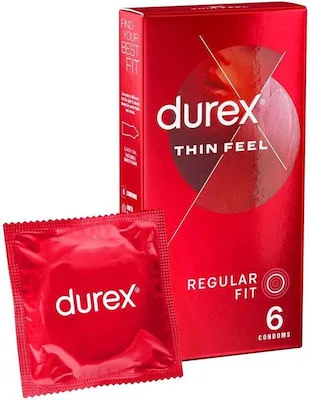 Durex Sensitive - Προφυλακτικά Πολύ Λεπτά, 6 τεμάχια