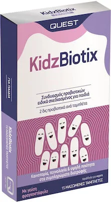 Quest KidzBiotix for Kids Προβιοτικά για Παιδιά 30 μασώμενες ταμπλέτες