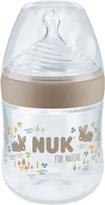 Nuk Πλαστικό Μπιμπερό For Nature Κατά των Κολικών με Θηλή Σιλικόνης 150ml για 0-6 μηνών