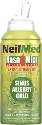 NeilMed NasaMist Extra Strength Hypertonic Υπέρτονο Ρινικό Σπρέι για την Ανακούφιση της Ρινικής Κοιλότητας, 125ml