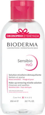 Bioderma Sensibio H2O Διάλυμα Καθαρισμού με Αντίστροφη Αντλία, 850ml