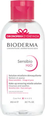 Bioderma Sensibio H2O Διάλυμα Καθαρισμού με Αντίστροφη Αντλία, 850ml