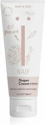 Naif Baby & Kids Diaper Cream 0% Perfume Κρέμα Αλλαγής Πάνας Χωρίς Άρωμα 75ml