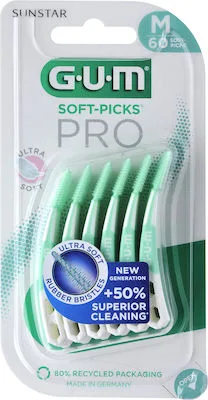 Gum Soft-Picks Pro Ultra Soft Μεσοδόντια Βουρτσάκια Medium, 30 τεμάχια
