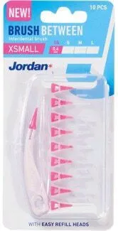 Jordan Brush Between Μεσοδόντια Βουρτσάκια 0.4mm Ροζ 10τμχ