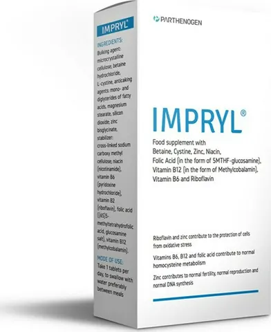 Parthenogen Impryl Συμπλήρωμα Διατροφής με Ψευδάργυρο, Βιταμίνη Β6 & Β12, 30caps [CLONE]