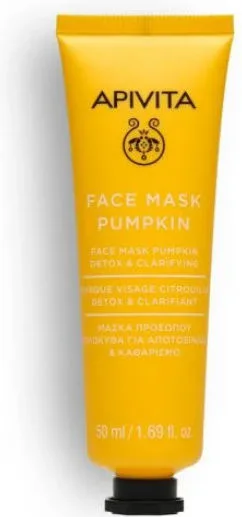 Apivita Face Mask Pumpkin Μάσκα Προσώπου με Κολοκύθα για Αποτοξίνωση 50ml