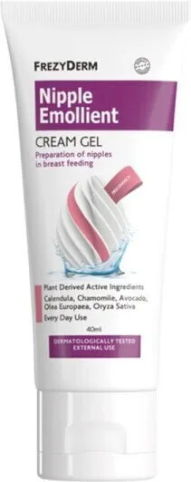 Frezyderm Nipple Emollient Cream-Gel Μαλακτική Κρέμα Για Τις Θηλές 40ml