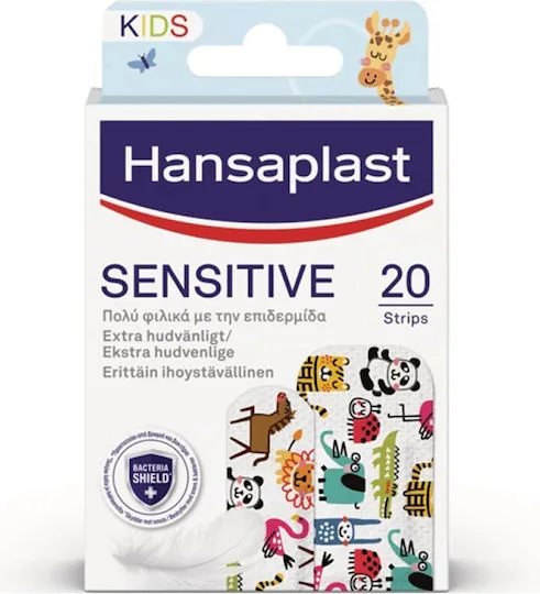 Hansaplast Αυτοκόλλητα Επιθέματα Sensitive Animals για Παιδιά 20τμχ