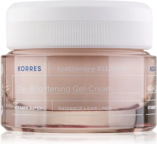 Korres Apothecary Wild Rose 24ωρη Ενυδατική & Αντιγηραντική Κρέμα-Gel Προσώπου με Υαλουρονικό Οξύ & Βιταμίνη C 40ml