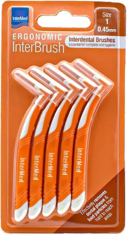 Intermed Ergonomic InterBrush Size 1 Μεσοδόντια Βουρτσάκια 0.45 mm 5 τμχ