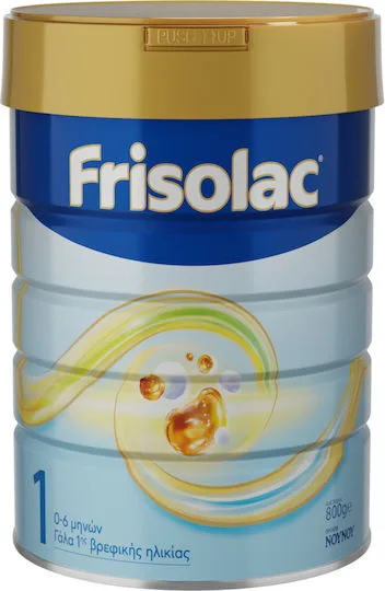 Frisolac 1 Γάλα 1ης Βρεφικής Ηλικίας 0-6 μηνών 800 gr