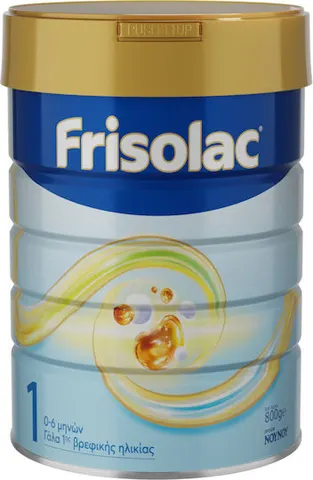 Frisolac 1 Γάλα 1ης Βρεφικής Ηλικίας 0-6 μηνών 800 gr