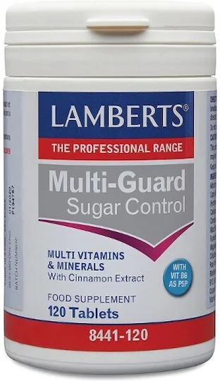 Lamberts Multi–Guard Sugar Control Πολυβιταμίνη 120 ταμπλέτες