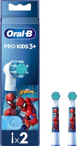 Oral-B Spiderman Ανταλλακτικές Κεφαλές Ηλεκτρικής Οδοντόβουρτσας για 3+ Χρονών 2τμχ