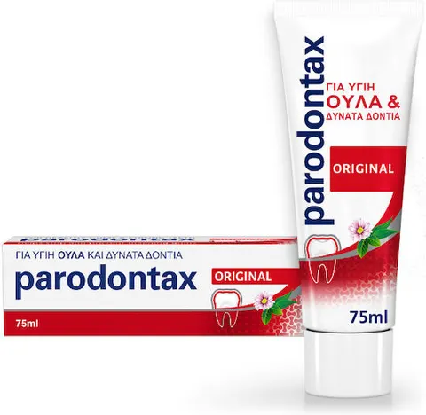 Parodontax Original Οδοντόκρεμα με γεύση Μέντας καιΤζίντζερ για Ούλα που Αιμοραγούν, 75ml