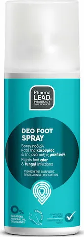 Pharmalead Deo Foot Spray Αποσμητικό Spray Ποδιών Κατά της Κακοσμίας & της Ανάπτυξης Μυκήτων 100ml