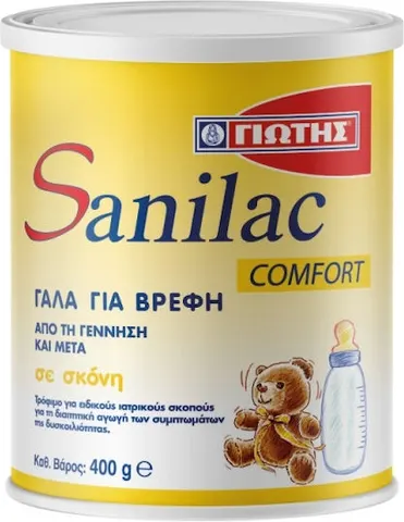 Γιώτης Sanilac Comfort Γάλα σε Σκόνη για 0+ Μηνών 400gr
