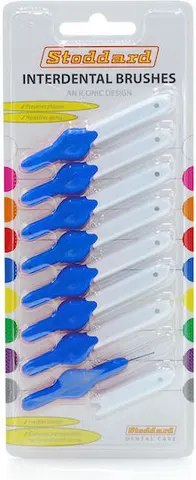 Stoddard Interdental Brushes 0.60mm Blue (8τεμ) - Μεσοδόντια Βουρτσάκια (Μπλε Χρώμα)