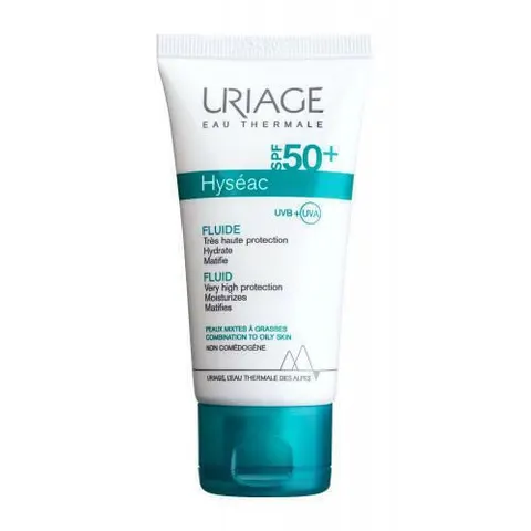 Uriage Uriage Hyseac SPF 50+ Fluid Κρέμα Προσώπου γα Λιπαρή προς Μικτή Επιδερμίδα, 50ml