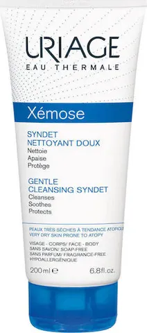 Uriage Xemose Gentle Cleansing Syndet Ήπια Κρέμα Gel Καθαρισμού για Πολύ Ξηρές Επιδερμίδες με Τάση Ατοπίας 200ml