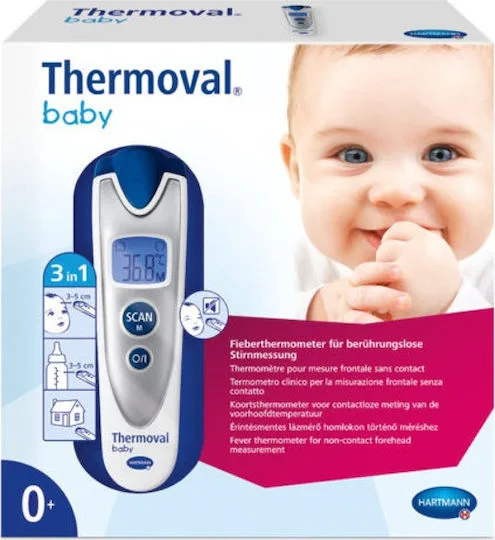 Θερμόμετρο Ψηφιακό Thermoval Baby Sense 3'' Μετώπου, Χώρου και Επιφανειών με Υπέρυθρες Ακτίνες 1τμχ  REF:925074 / (πρώην 925094) Hartmann