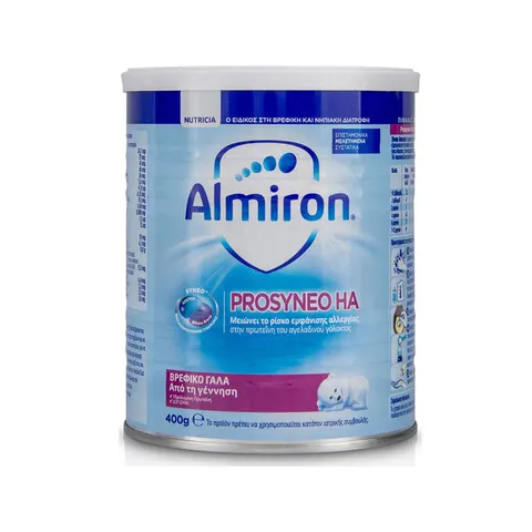Almiron Prosyneo TM Milk 400gr Βρεφικό Γάλα Για Μωρά Με Οικογενειακό Ιστορικό Αλλεργίας Από Την Γέννηση
