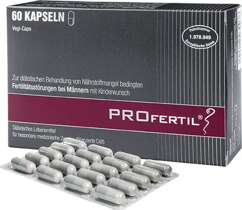 PROfertil® Male Ισχυρό Συμπλήρωμα για την Αντιμετώπιση της Ανδρικής Υπογονιμότητας, Αγωγή 1 Μήνα, 60 tabs