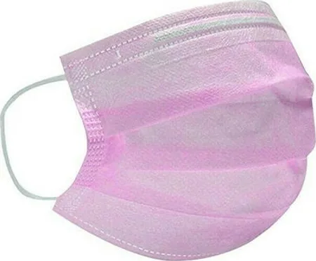 I-Tec Μάσκα Προσώπου μιας Χρήσης 3ply Pink 50τμχ