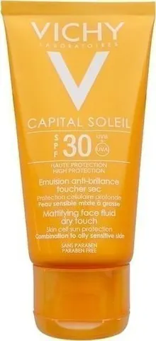 Vichy Ideal Soleil Mattifying Fluid Dry Touch Αδιάβροχη Αντηλιακή Κρέμα Προσώπου SPF30 50ml