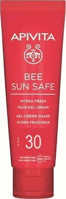 Apivita Bee Sun Safe Hydra Fresh Face Gel-Cream Ενυδατική Αντηλιακή Κρέμα-Gel Προσώπου με Θαλάσσια Φύκη, Πρόπολη & SPF30 50ml