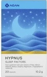 Agan Hypnus Sleep Factors Συμπλήρωμα Διατροφής με Μελατονίνη για την Βελτίωση της Ποιότητας Ύπνου 20 vegicaps