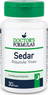 Doctor's Formulas Sedar Φόρμουλα Ύπνου Συμπλήρωμα Διατροφής με 30 δισκία