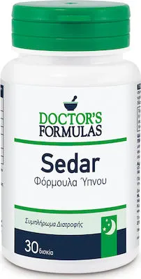 Doctor's Formulas Sedar Φόρμουλα Ύπνου Συμπλήρωμα Διατροφής με 30 δισκία