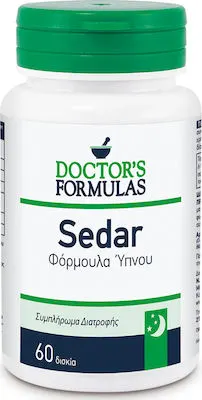 Doctor's Formulas Sedar Φόρμουλα Ύπνου Συμπλήρωμα Διατροφής με 60 δισκία