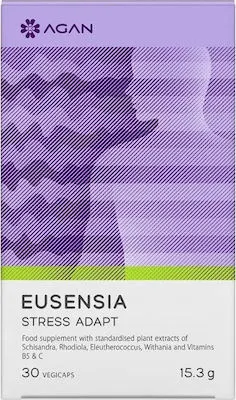 Agan Eusensia Stress Adapt Συμπλήρωμα Διατροφής για την Ρύθμιση & Ισορροπία του Stress 30 vegicaps