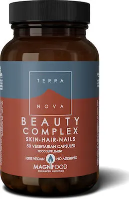 Terranova Beauty Complex Hair Skin Nails Ιδανική Φυσική Λύση για την ενίσχυση της Ομορφιάς εκ των Έσω, 50 caps [CLONE]